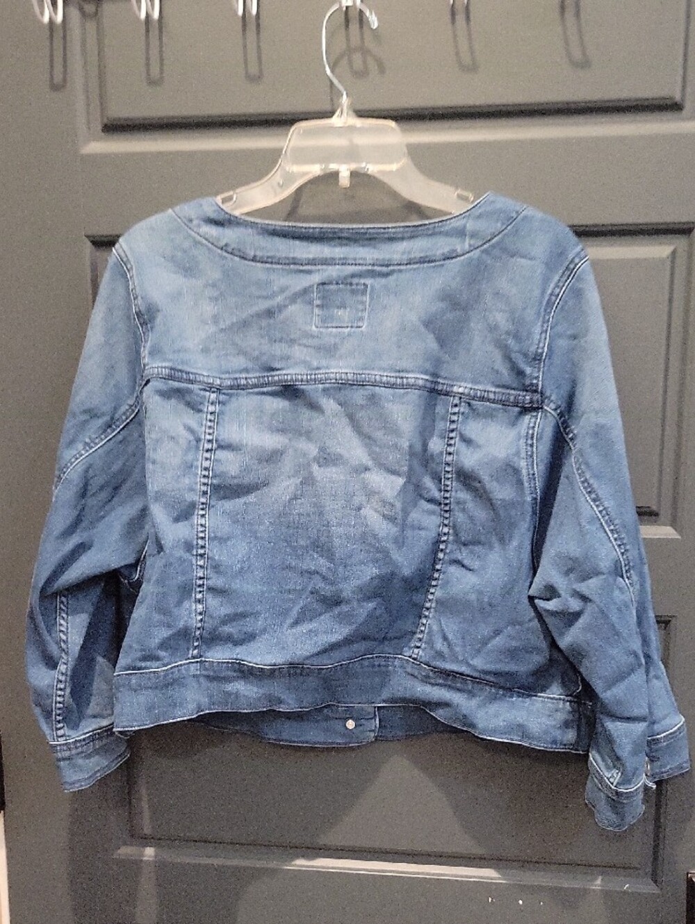 torrid Light Blue Denim Jacket with Button-Front - Picture 3 of 4